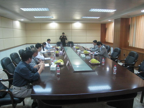 中国有色金属检测磨练中心向导到我公司考察