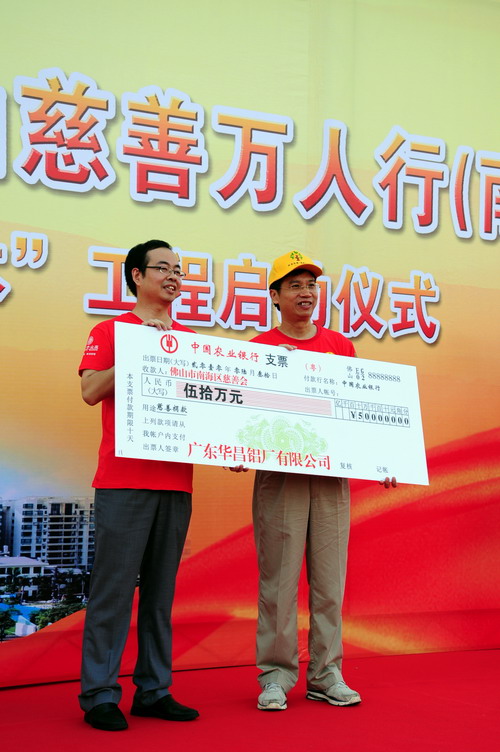 关注贫困  热心慈善  回馈社会