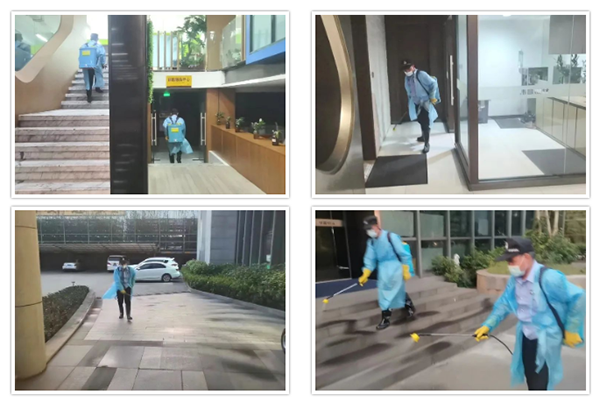 mg冰球突破集团按期对牢靠场合举行消杀消毒，，，，，，包管员工清静